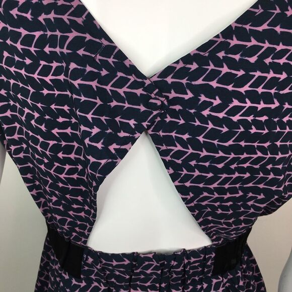 Ya Los Angeles Womens Dress Lightweight Purple Keyhole Back Size Medium - Picture 8 of 9